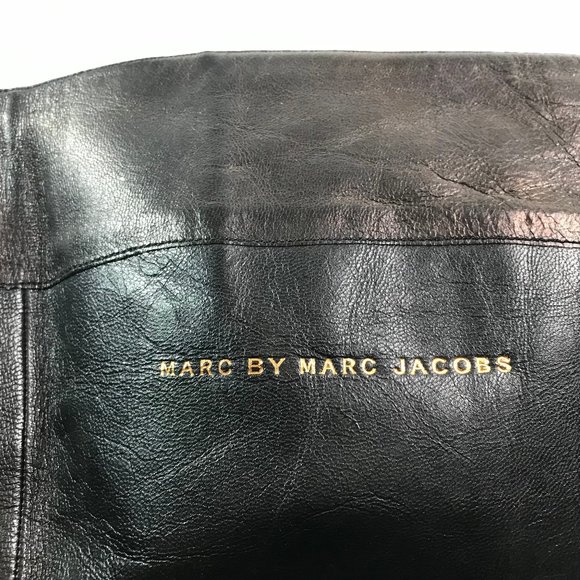 MARC JACOBS BLACK LEATHER BOOTS - Picture 4 of 5